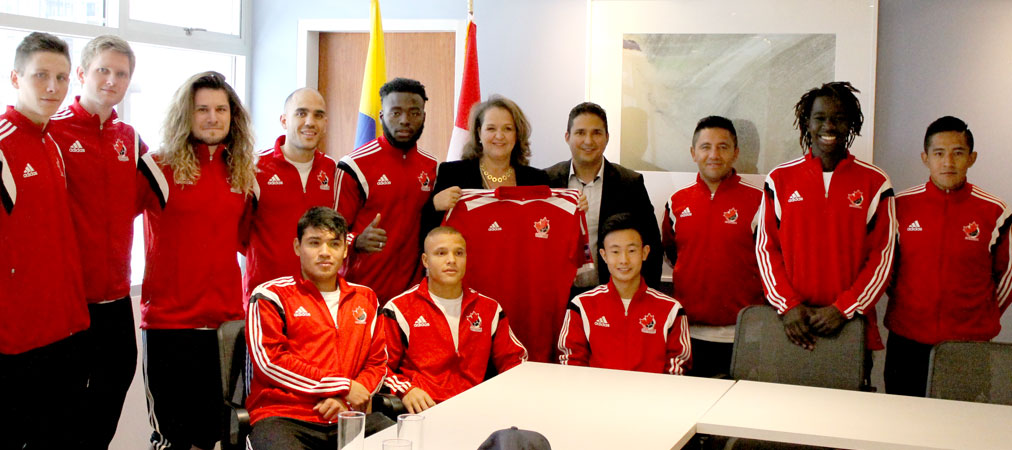 Canada Team visits Ambassador Marianick Tremblay